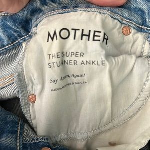 Mother SUPERIOR Super Stunner Ankle jeans in Say Amen, Again!